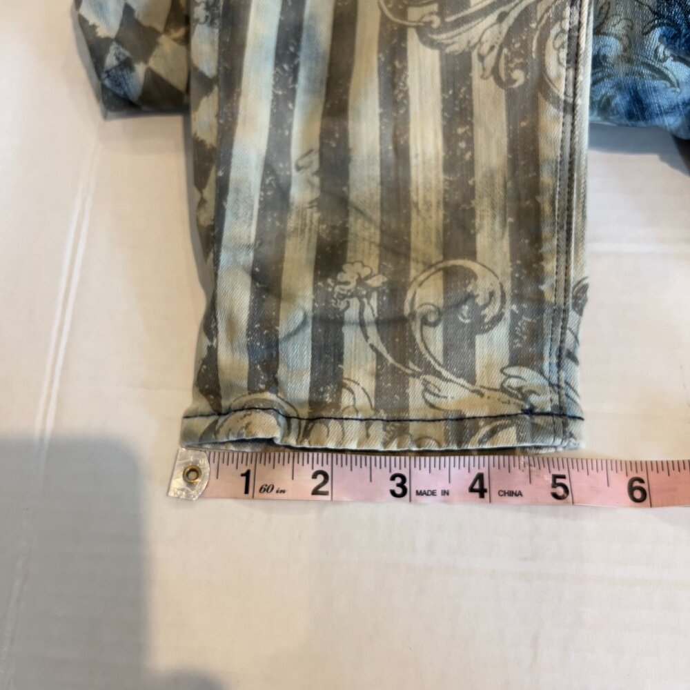 HUDSON Krista Roses Graphic Super Skinny Jeans Sz 29 Streetwear Art to Wear - Picture 11 of 11